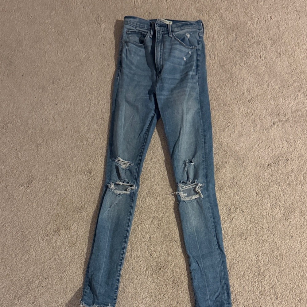 Abercrombie & Fitch Light Blue High Rise Jeans